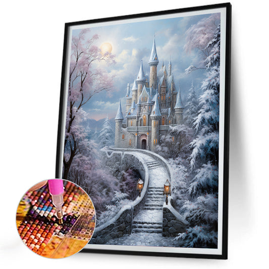 Diamond Painting - Full Round - winter exterior (30*40CM)