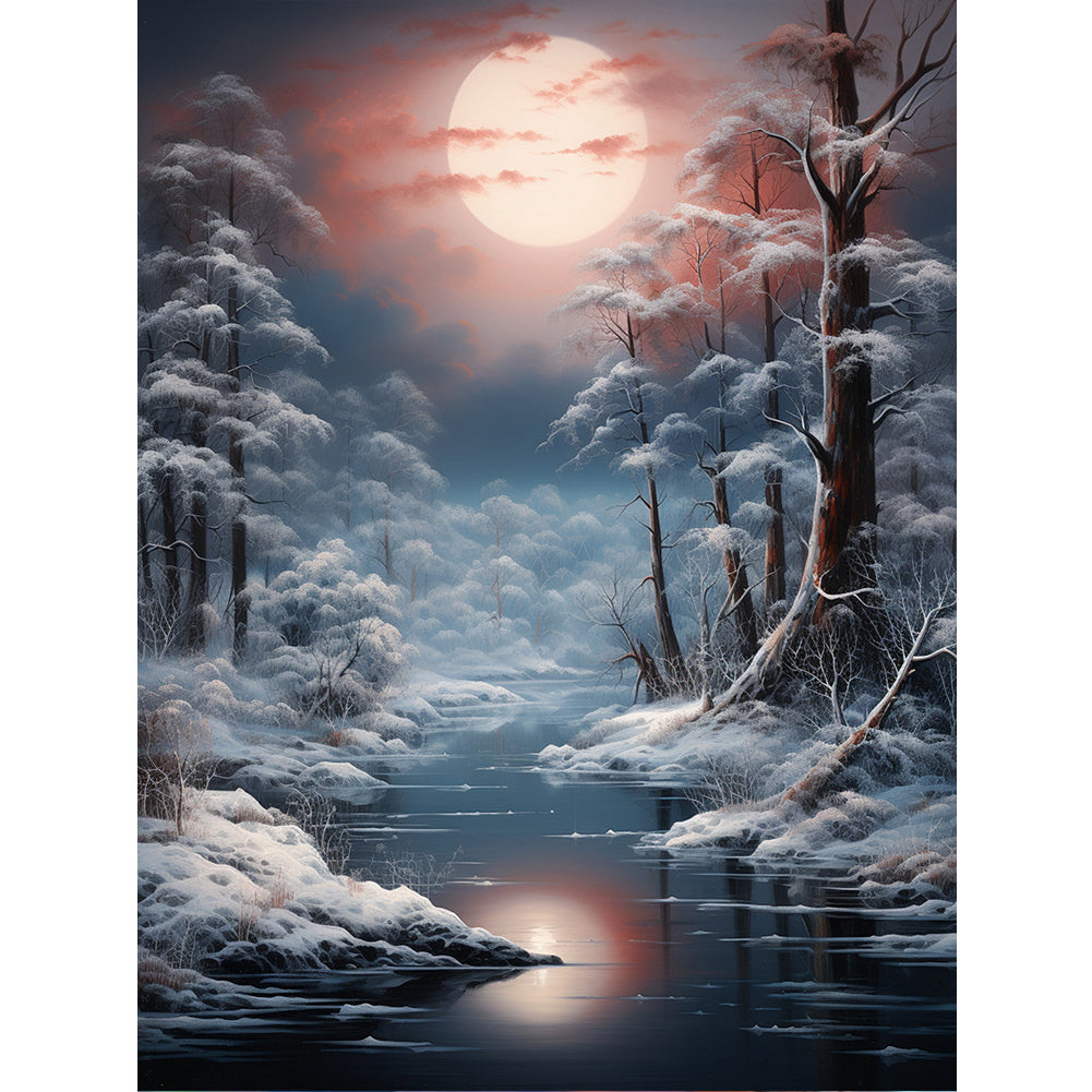 Diamond Painting - Full Round - winter exterior (30*40CM)