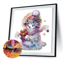 Load image into Gallery viewer, Diamond Painting - Partial Special Shaped - Christmas snowman (30*30CM)
