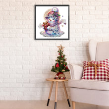 Load image into Gallery viewer, Diamond Painting - Partial Special Shaped - Christmas snowman (30*30CM)
