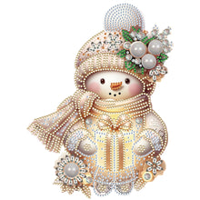 Load image into Gallery viewer, Diamond Painting - Partial Special Shaped - Christmas snowman (30*30CM)
