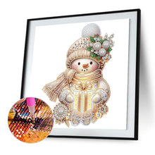 Load image into Gallery viewer, Diamond Painting - Partial Special Shaped - Christmas snowman (30*30CM)
