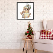 Load image into Gallery viewer, Diamond Painting - Partial Special Shaped - Christmas snowman (30*30CM)
