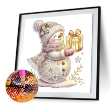 Load image into Gallery viewer, Diamond Painting - Partial Special Shaped - Christmas snowman (30*30CM)
