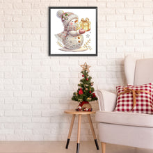 Load image into Gallery viewer, Diamond Painting - Partial Special Shaped - Christmas snowman (30*30CM)
