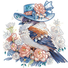 Load image into Gallery viewer, Diamond Painting - Partial Special Shaped - bird on flower branch (30*30CM)
