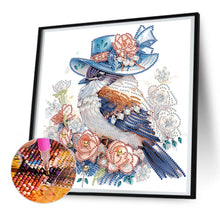 Load image into Gallery viewer, Diamond Painting - Partial Special Shaped - bird on flower branch (30*30CM)
