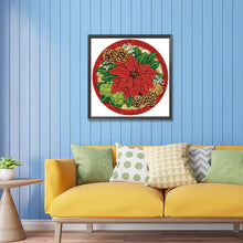 Load image into Gallery viewer, Diamond Painting - Partial Special Shaped - Christmas Poinsettia (30*30cm)
