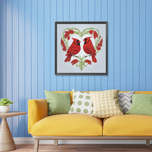 Load image into Gallery viewer, Diamond Painting - Partial Special Shaped - two cardinals (30*30cm)
