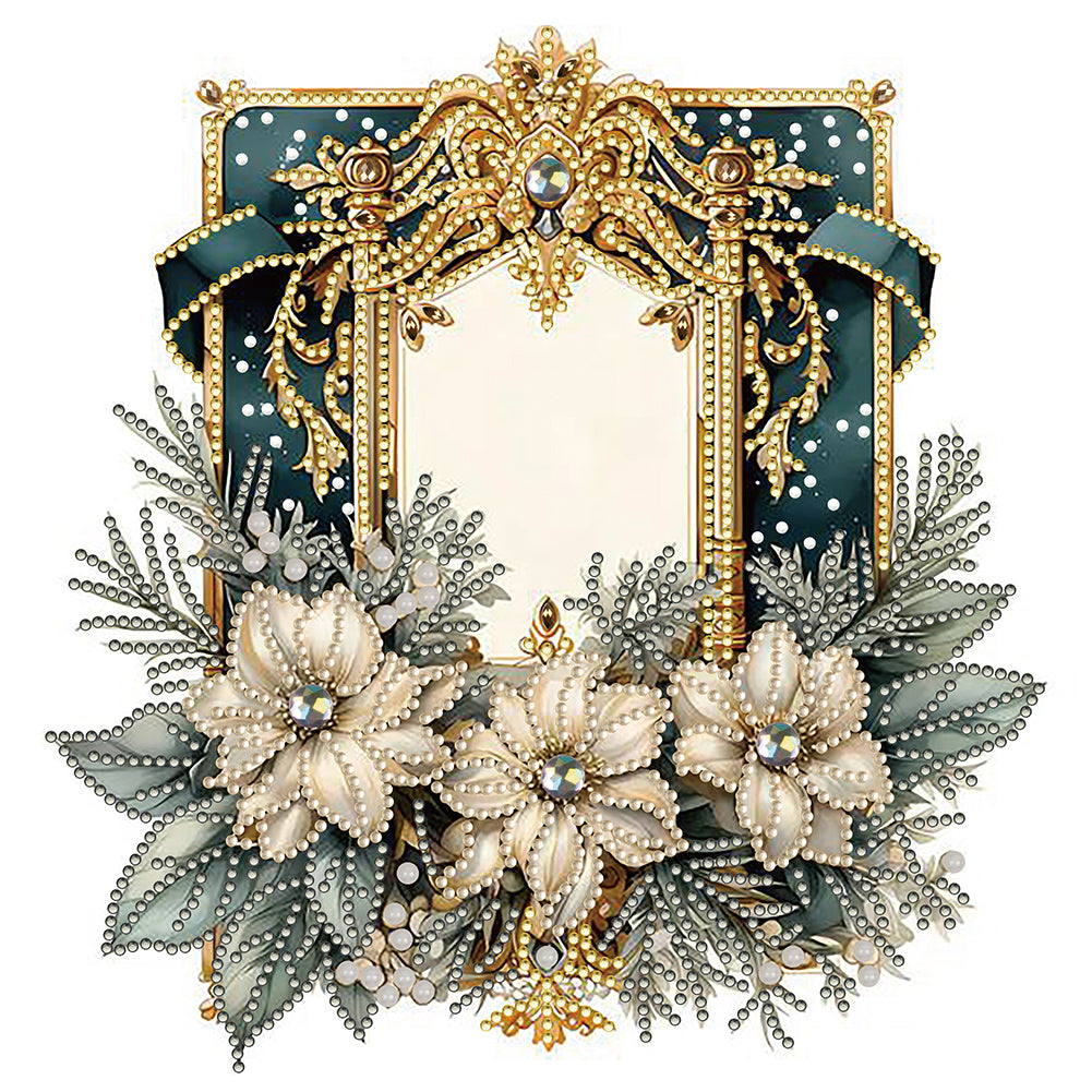 Diamond Painting - Partial Special Shaped - flower frame (30*30cm)