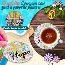 Load image into Gallery viewer, 8PCS Acrylic Cross and Good Words Diamond Painting DIY Coaster for Adults Kids
