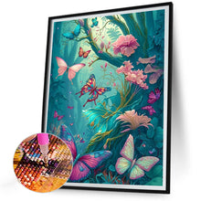Load image into Gallery viewer, Diamond Painting - Full Round - forest butterfly (30*40CM)
