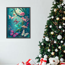 Load image into Gallery viewer, Diamond Painting - Full Round - forest butterfly (30*40CM)
