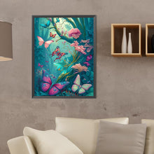 Load image into Gallery viewer, Diamond Painting - Full Round - forest butterfly (30*40CM)
