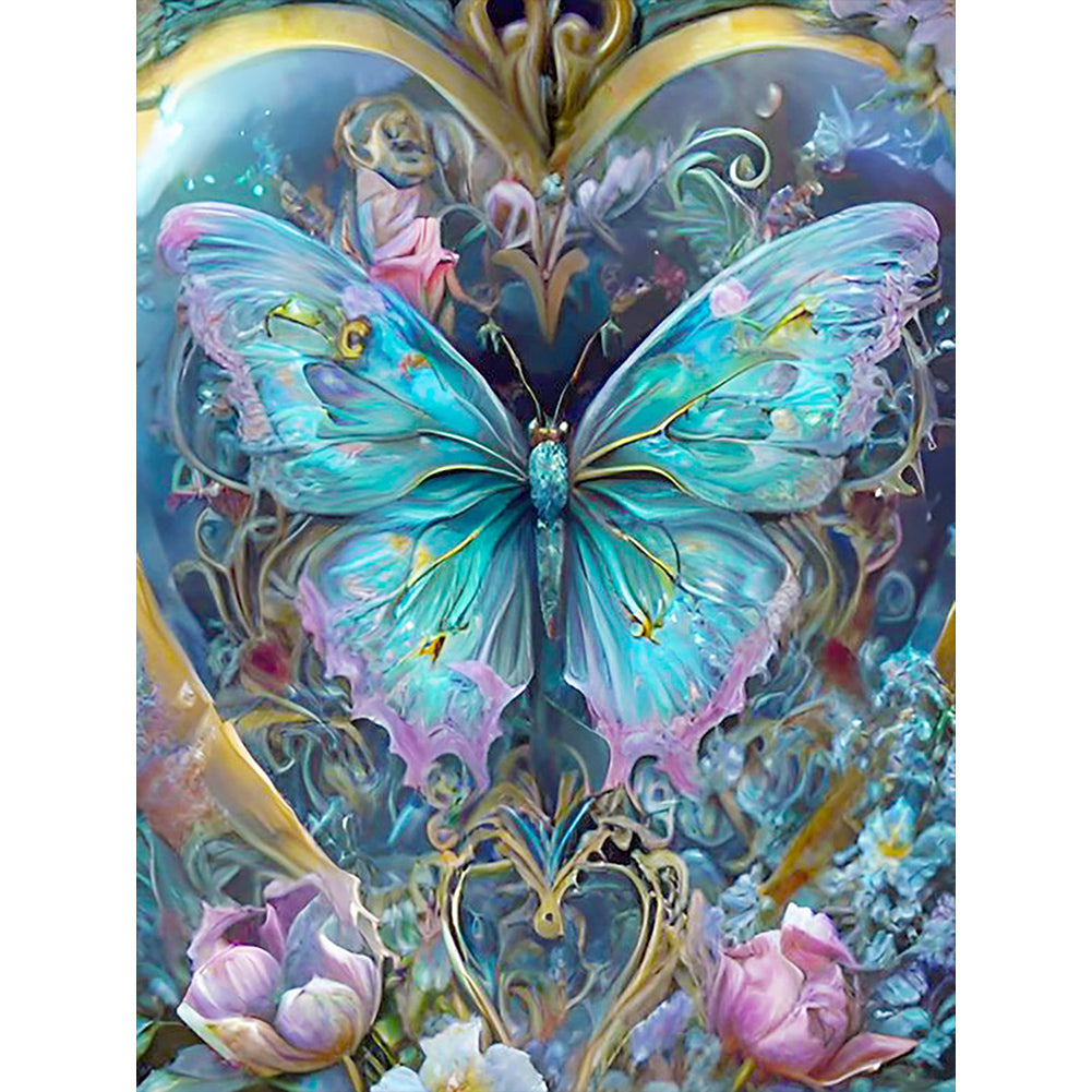 Diamond Painting - Full Round - Sequestering butterflies (30*40CM)