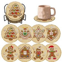 Load image into Gallery viewer, 8PCS Wooden Diamond Painting Art Coaster Kit Dragon Diamond Painting DIY Coaster
