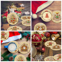 Load image into Gallery viewer, 8PCS Wooden Diamond Painting Art Coaster Kit Dragon Diamond Painting DIY Coaster
