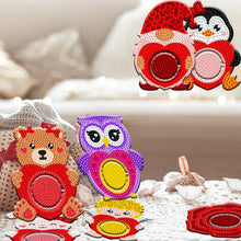 Load image into Gallery viewer, 8PCS Wooden Diamond Painting Art Coaster Kit Dragon Diamond Painting DIY Coaster
