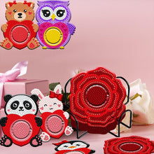 Load image into Gallery viewer, 8PCS Wooden Diamond Painting Art Coaster Kit Dragon Diamond Painting DIY Coaster
