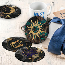 Load image into Gallery viewer, 8PCS Wooden Diamond Painting Art Coaster Kit Dragon Diamond Painting DIY Coaster
