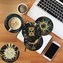 Load image into Gallery viewer, 8PCS Wooden Diamond Painting Art Coaster Kit Dragon Diamond Painting DIY Coaster
