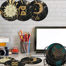Load image into Gallery viewer, 8PCS Wooden Diamond Painting Art Coaster Kit Dragon Diamond Painting DIY Coaster
