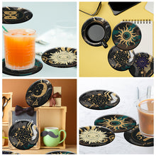 Load image into Gallery viewer, 8PCS Wooden Diamond Painting Art Coaster Kit Dragon Diamond Painting DIY Coaster
