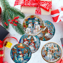 Load image into Gallery viewer, 8PCS Wooden Diamond Painting Art Coaster Kit Dragon Diamond Painting DIY Coaster
