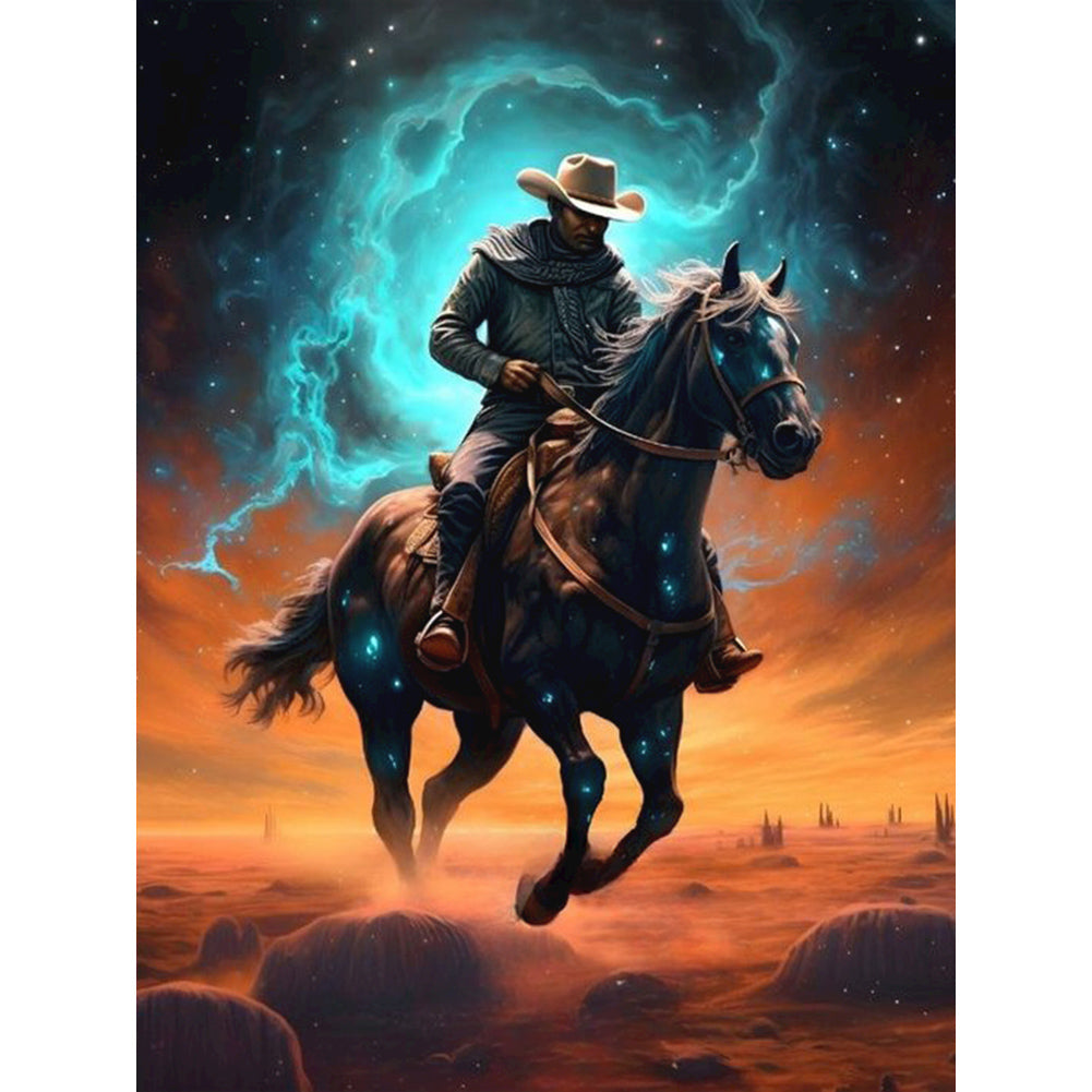 Diamond Painting - Full Round - handsome cowboy (30*40CM)