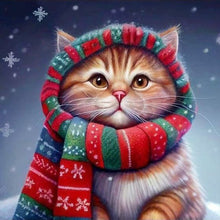 Load image into Gallery viewer, Diamond Painting - Full Round - kitten (30*30CM)
