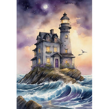 Load image into Gallery viewer, Diamond Painting - Full Square - seaside lighthouse (30*40CM)
