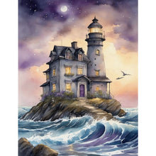 Load image into Gallery viewer, Diamond Painting - Full Square - seaside lighthouse (30*40CM)
