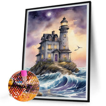 Load image into Gallery viewer, Diamond Painting - Full Square - seaside lighthouse (30*40CM)
