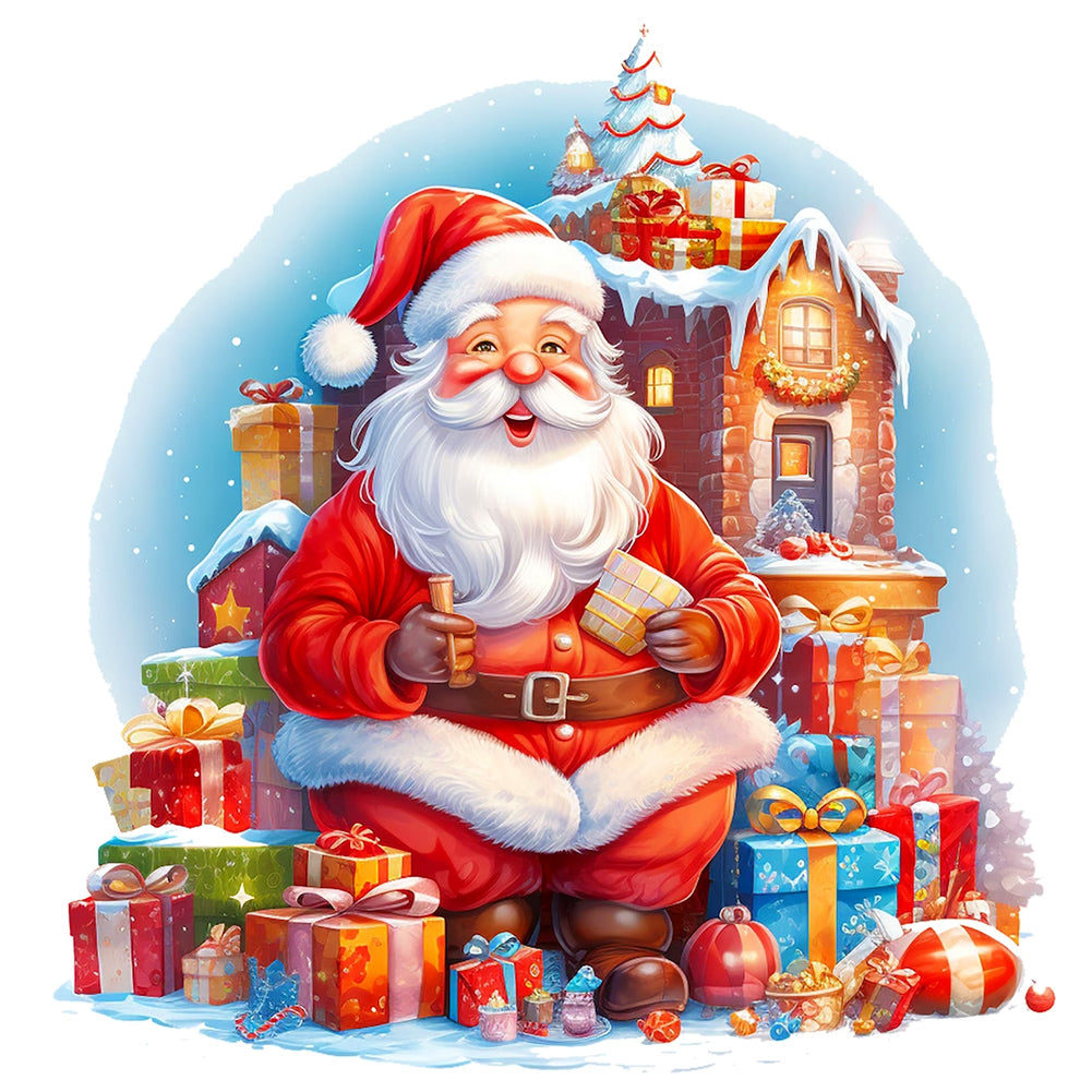 Diamond Painting - Full Round - Santa Claus (30*30CM)