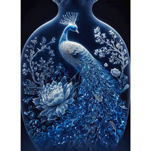 Load image into Gallery viewer, AB Diamond Painting - Full Round - bottle peacock (40*55CM)
