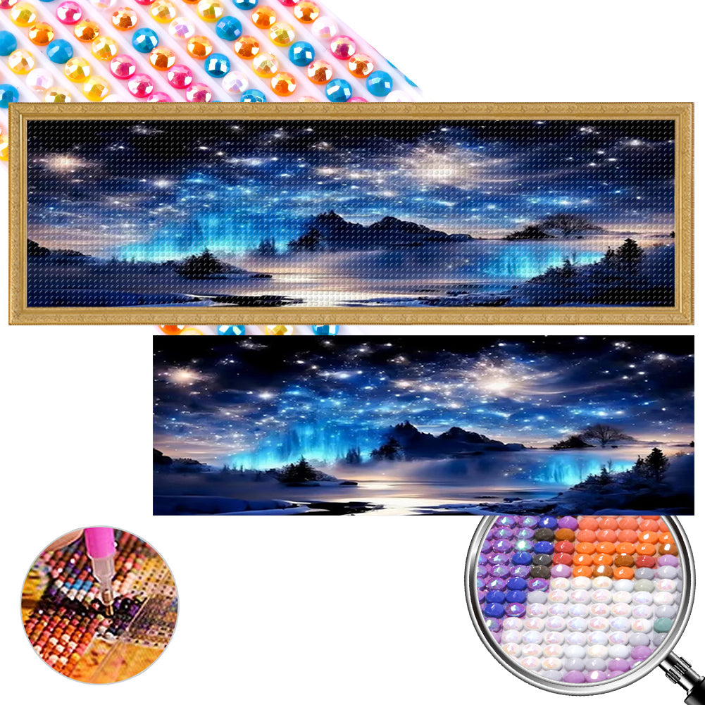 AB Diamond Painting - Full Round - Milky Way (90*30CM)