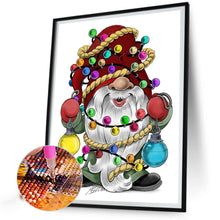 Load image into Gallery viewer, AB Diamond Painting - Full Round - Gnomes and Christmas light balls (40*55CM)
