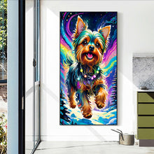 Load image into Gallery viewer, Diamond Painting - Full Round - Dog galloping under the aurora (40*70CM)
