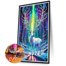 Load image into Gallery viewer, Diamond Painting - Full Round - White deer under the aurora (40*70CM)
