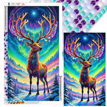 Load image into Gallery viewer, Diamond Painting - Full Round - Elk under the aurora (40*70CM)
