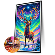 Load image into Gallery viewer, Diamond Painting - Full Round - Elk under the aurora (40*70CM)
