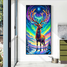 Load image into Gallery viewer, Diamond Painting - Full Round - Elk under the aurora (40*70CM)

