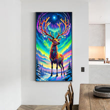Load image into Gallery viewer, Diamond Painting - Full Round - Elk under the aurora (40*70CM)
