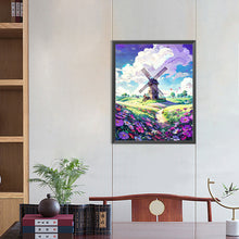 Load image into Gallery viewer, Diamond Painting - Full Round - Windmill on the mountain (40*50CM)
