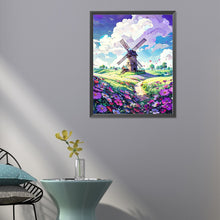 Load image into Gallery viewer, Diamond Painting - Full Round - Windmill on the mountain (40*50CM)
