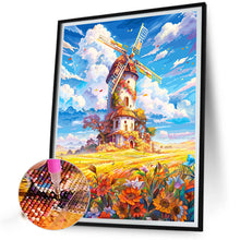 Load image into Gallery viewer, Diamond Painting - Full Round - floral pinwheel (40*50CM)
