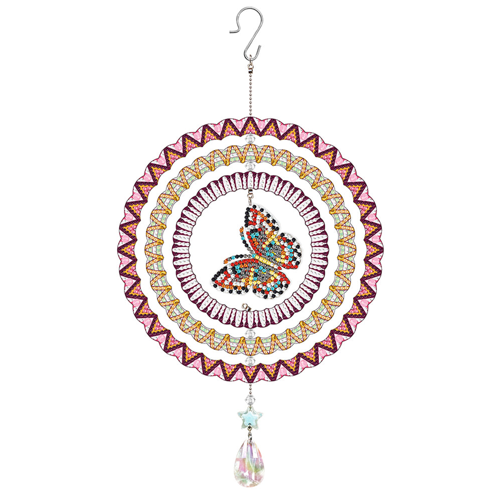 Suncatcher Crystal Painting Ornaments Butterfly Mandala Smiley for Kid DIY Craft