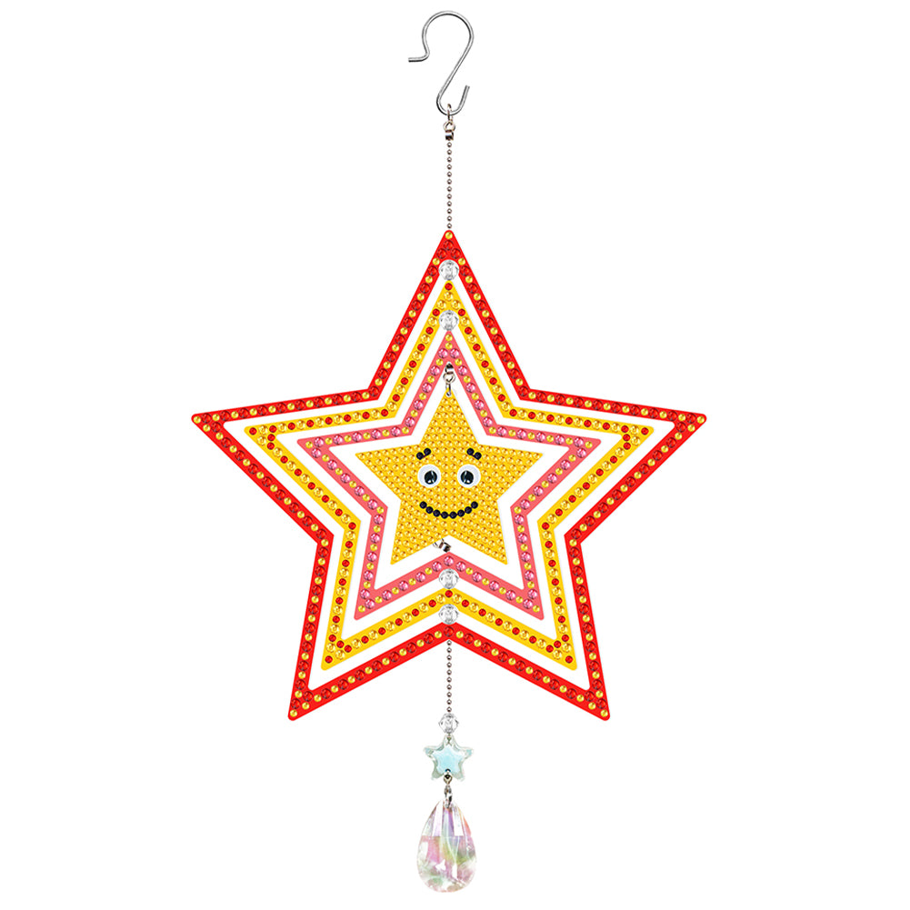 Suncatcher Crystal Painting Ornaments Butterfly Mandala Smiley for Kid DIY Craft