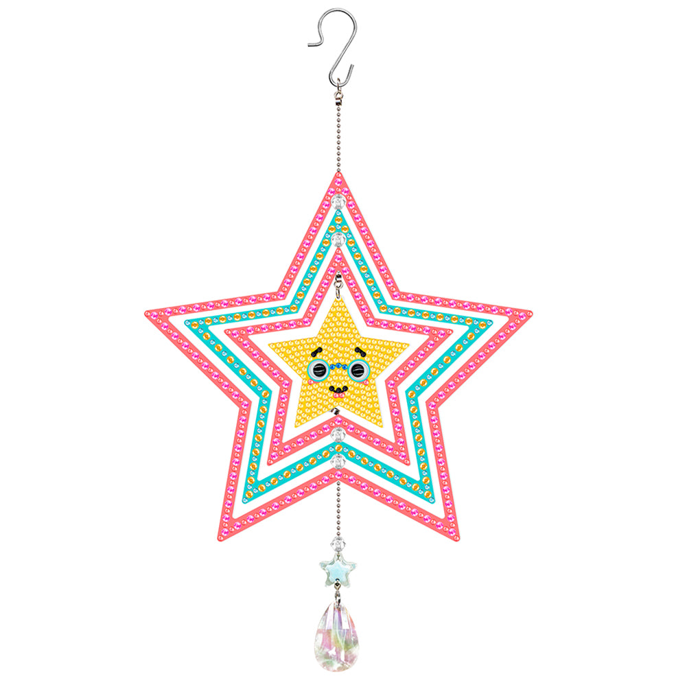 Suncatcher Crystal Painting Ornaments Butterfly Mandala Smiley for Kid DIY Craft