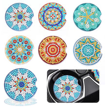 Load image into Gallery viewer, 6PCS Acrylic Diamond Painting Car Coasters for Adults Kids Beginner (Mandala)
